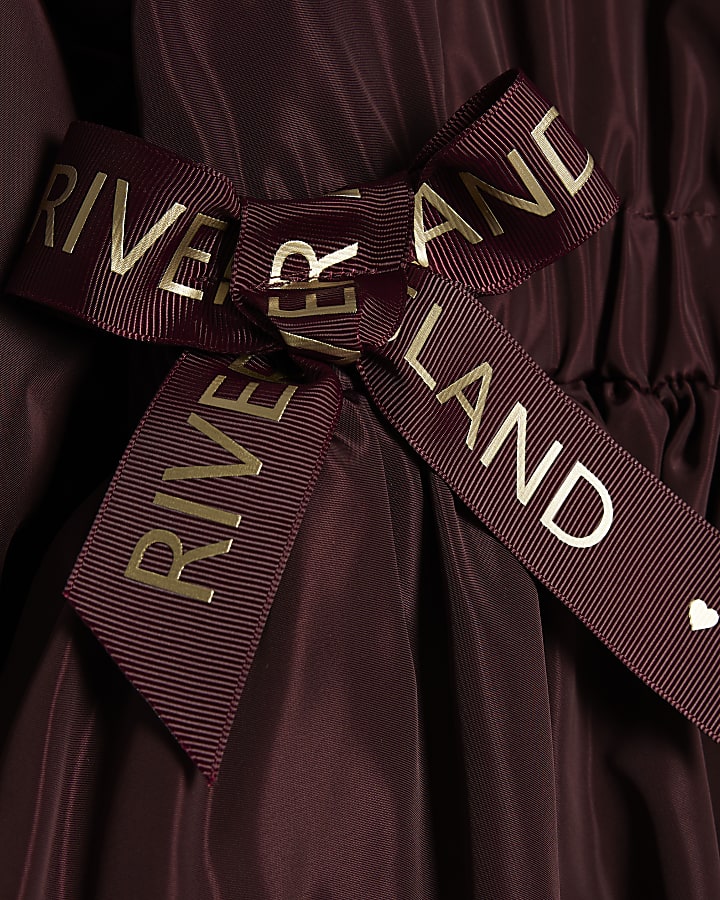 Girls Red Peplum Raincoat