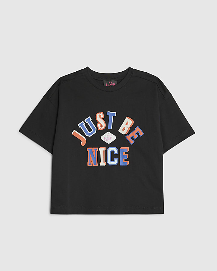 Real Hackney Dave Mini Black Nice T-Shirt