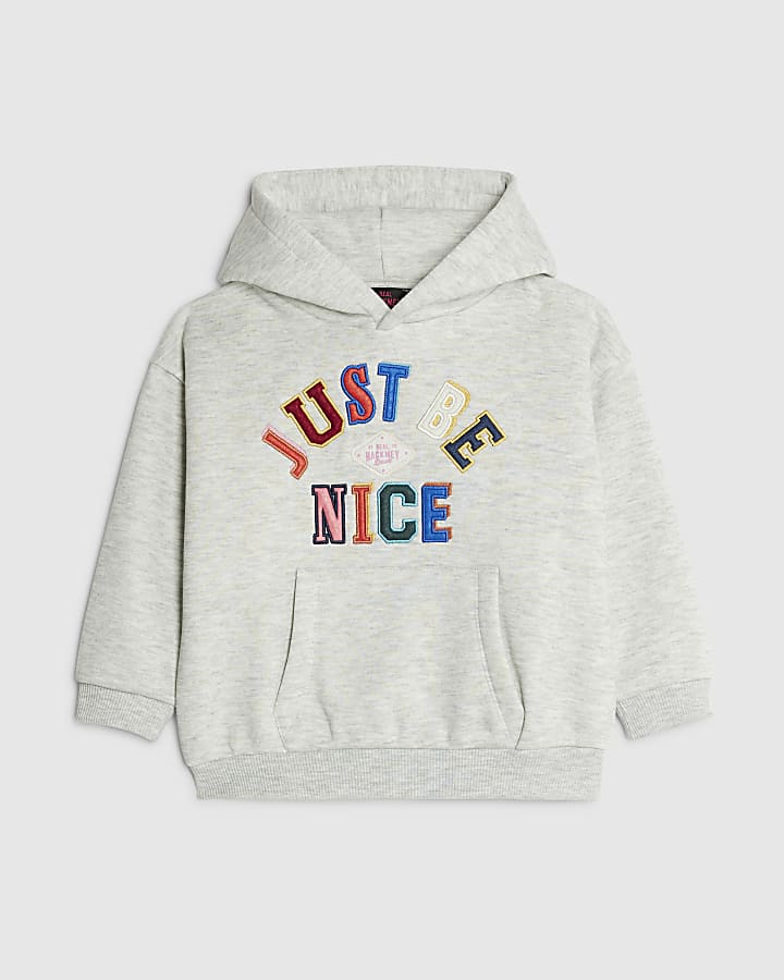 Real Hackney Dave Mini Grey Nice Hoodie