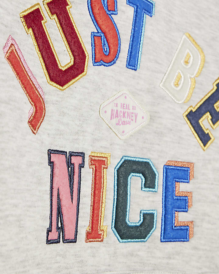 Real Hackney Dave Boys Grey Nice Hoodie