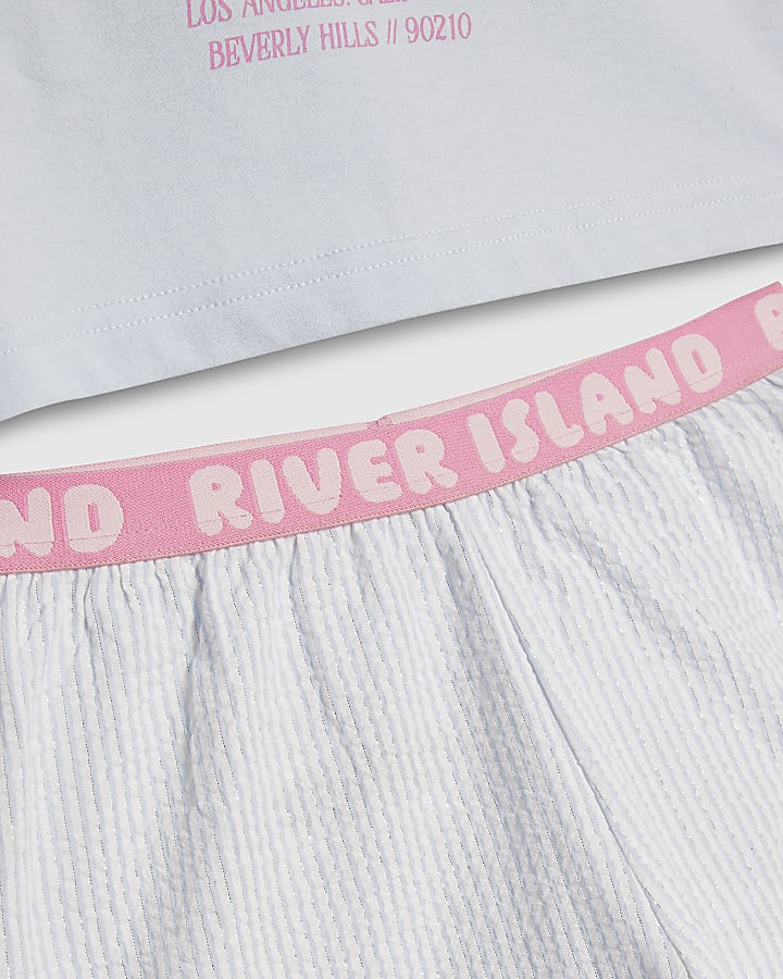 Girls Blue Nap Club Pyjama Set