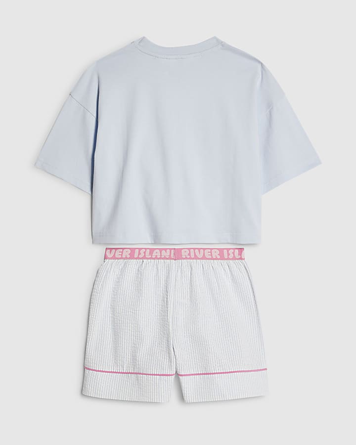 Girls Blue Nap Club Pyjama Set