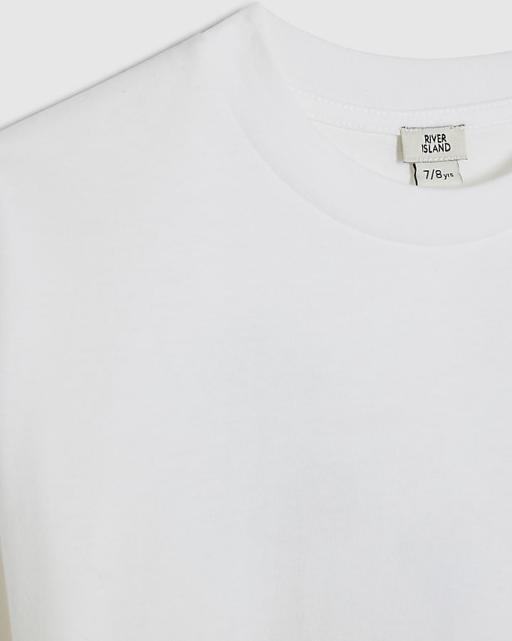 Girls White Small Dogs T-Shirt