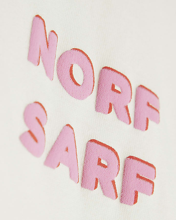 Real Hackney Dave Cream Boys Norf T-shirt