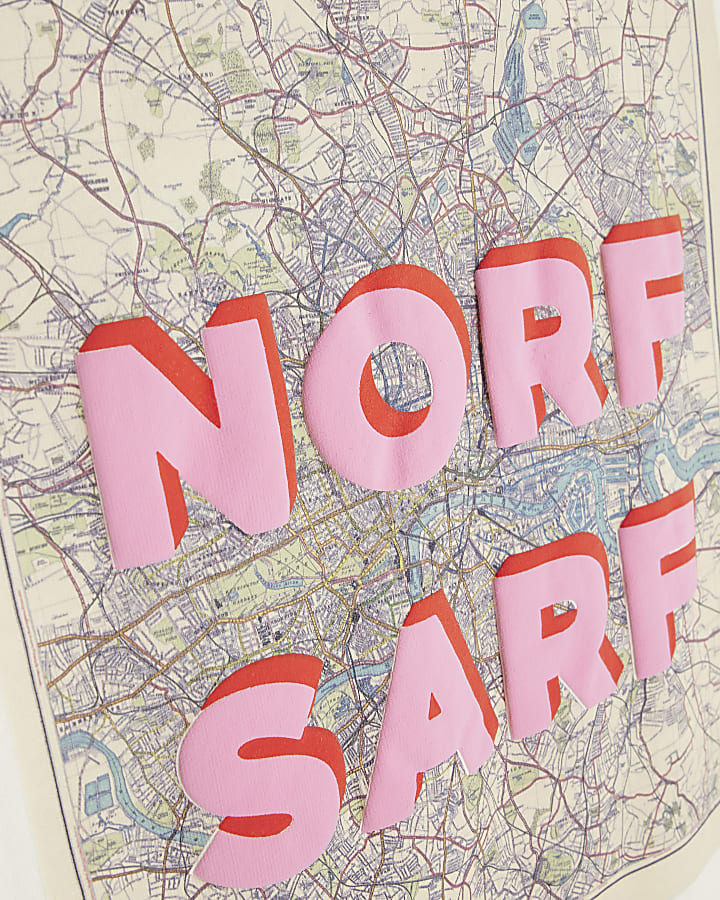 Real Hackney Dave Cream Boys Norf T-shirt