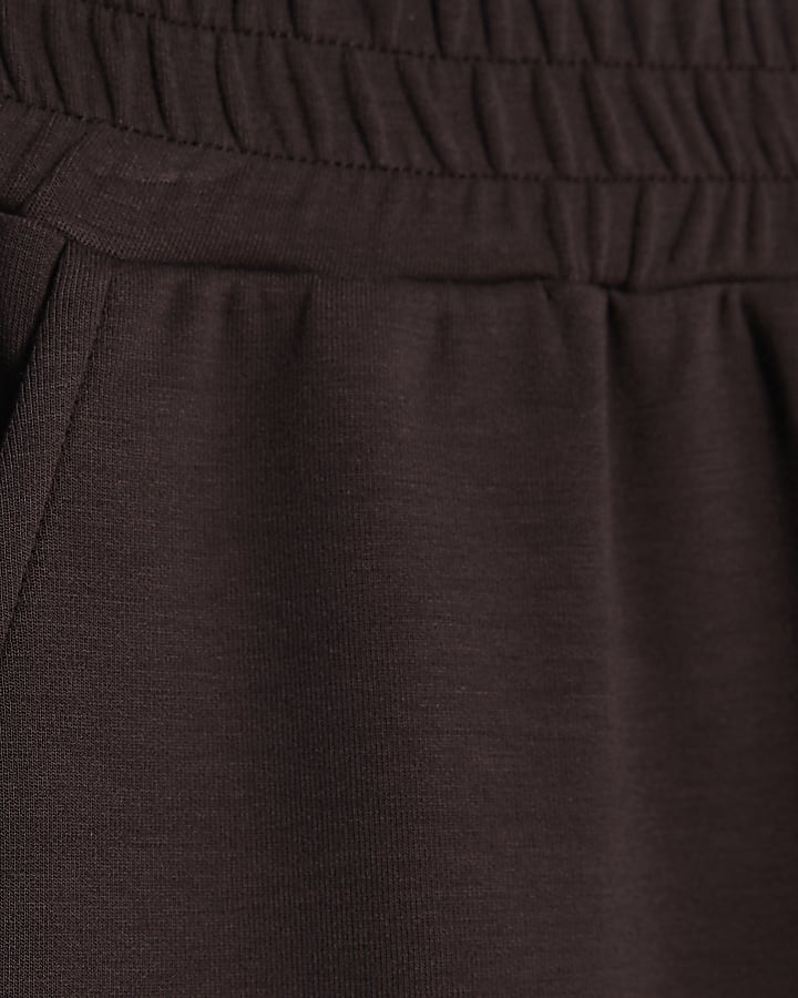 Girls Brown Wide Leg Premium Bow Trousers