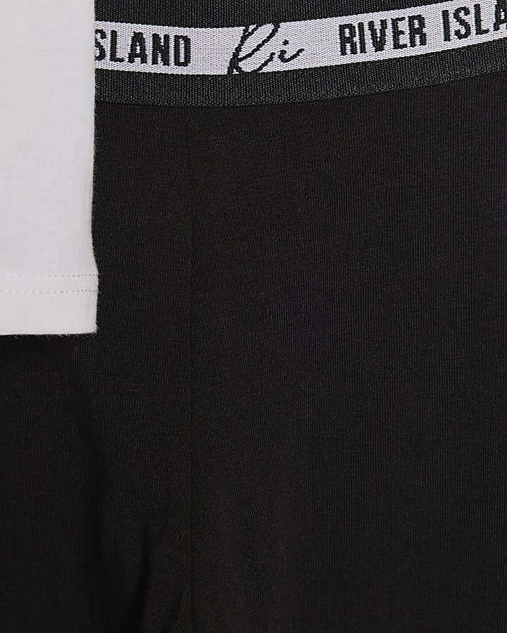 Mini Girls White Christmas Bear T-Shirt Set