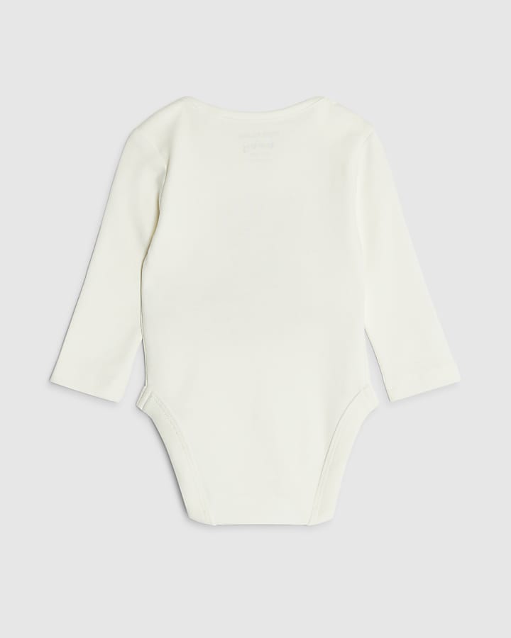 Baby Cream Snuggle Club Bear Bodysuit