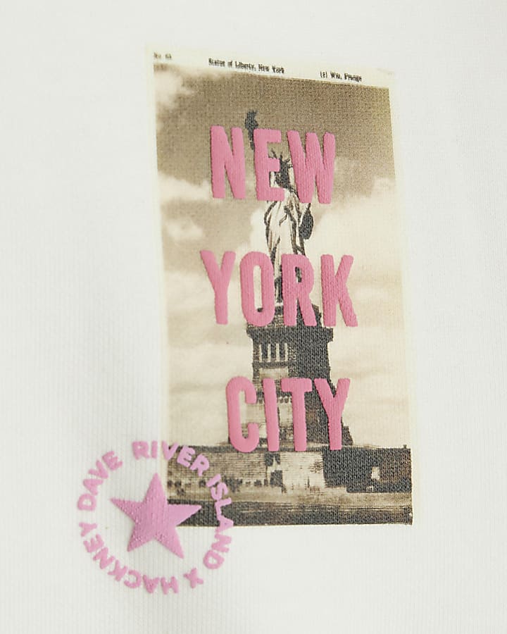 Real Hackney Dave Cream Mini NY Hoodie