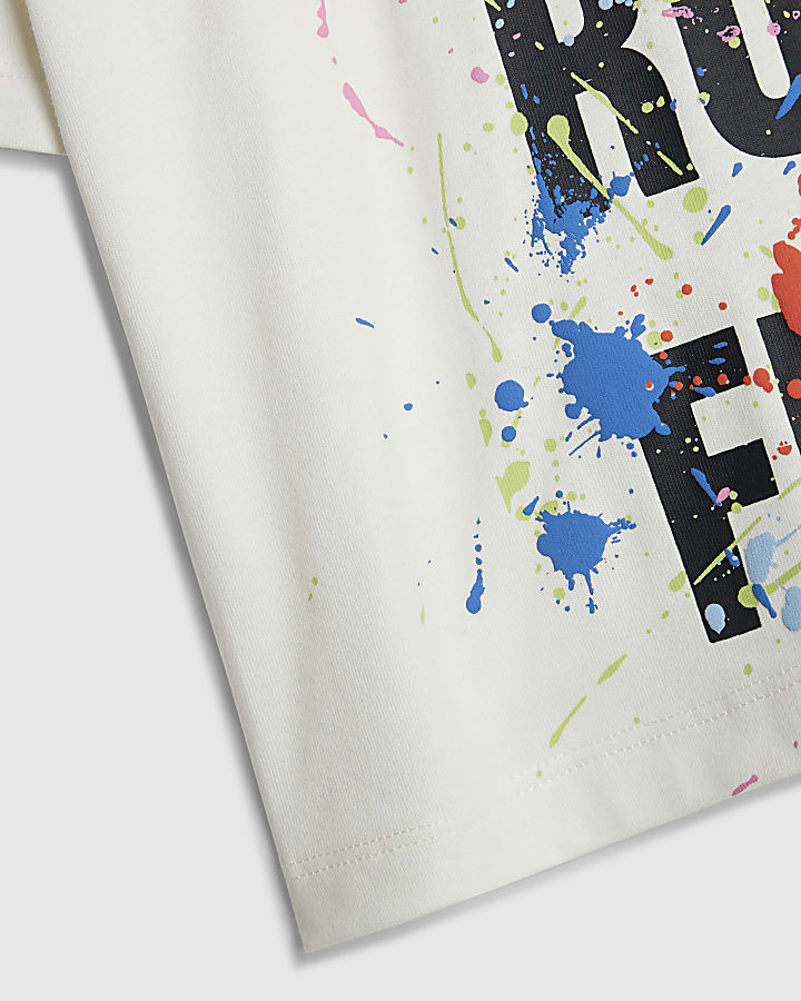 Real Hackney Dave White Mini Fun T-Shirt