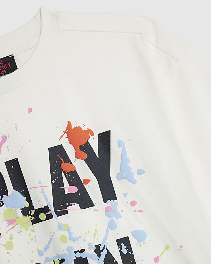 Real Hackney Dave White Boys Fun T-Shirt