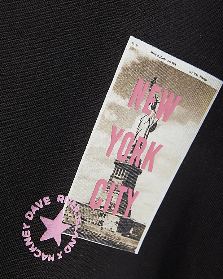 Real Hackney Dave Mini Black NY T-shirt