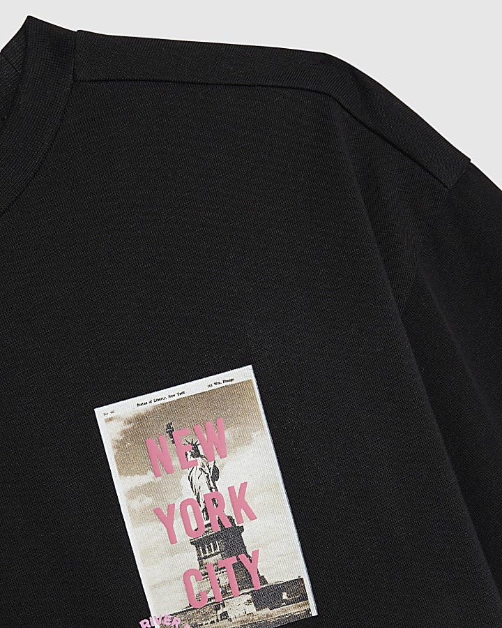 Real Hackney Dave Boys Black NY T-shirt