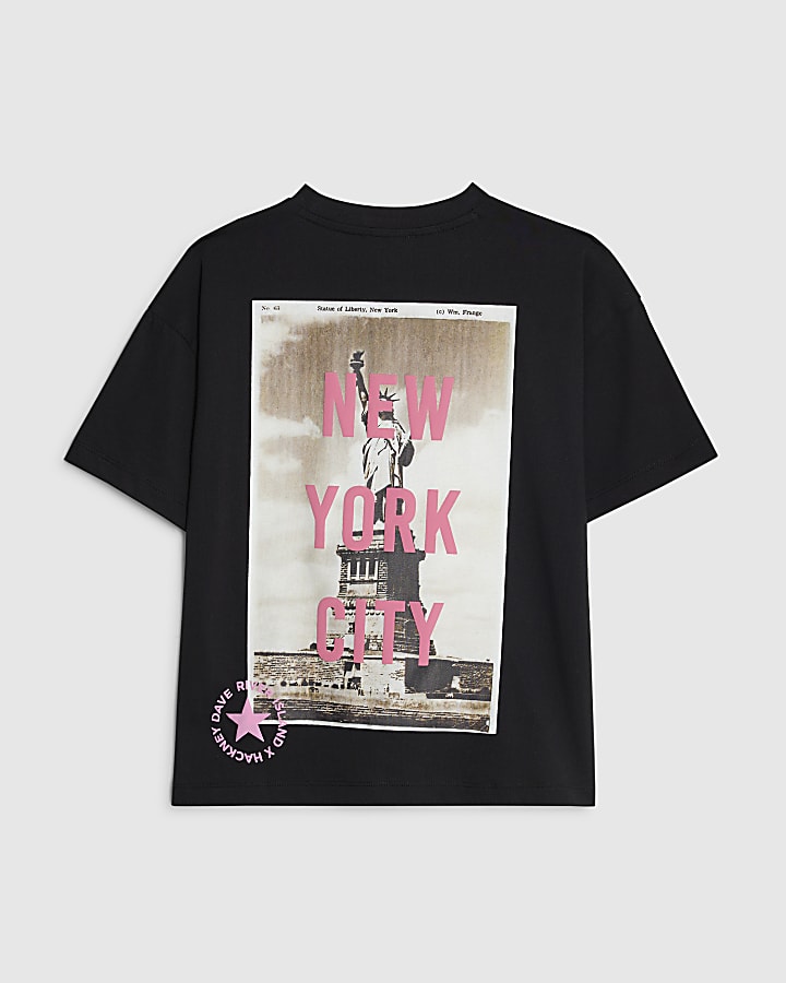 Real Hackney Dave Boys Black NY T-shirt