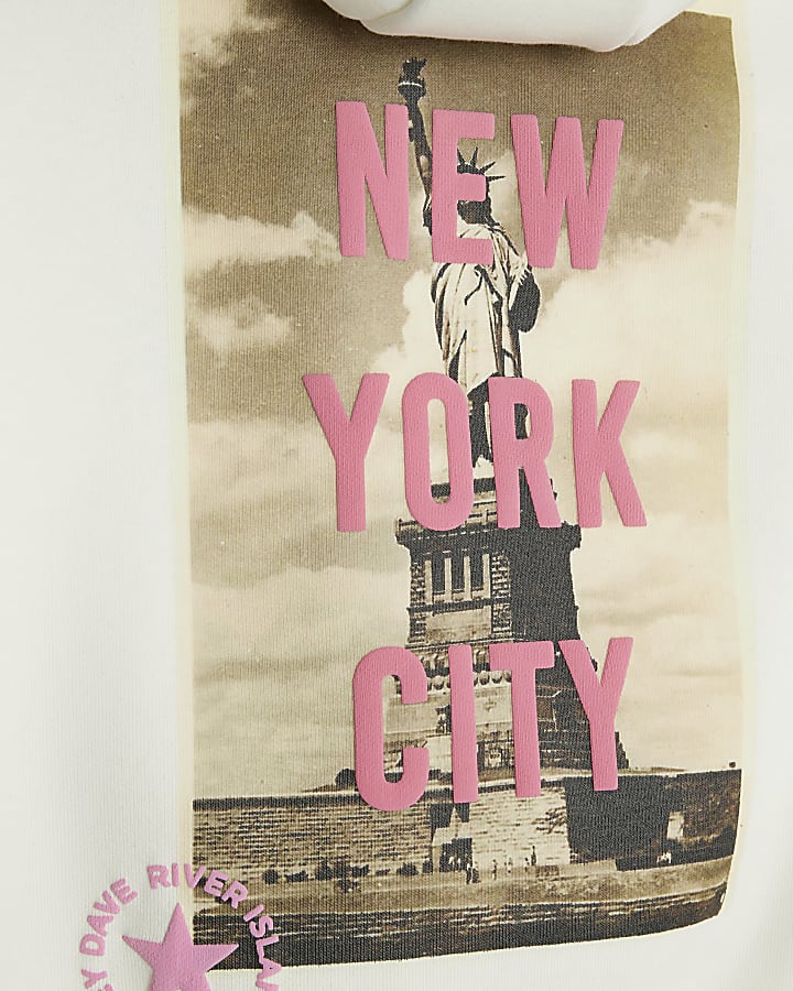 Real Hackney Dave Boys Cream NY Hoodie