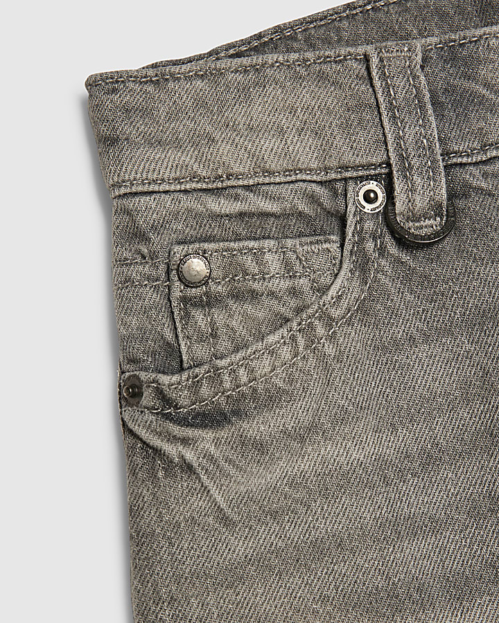 Boys Grey Denim Jorts