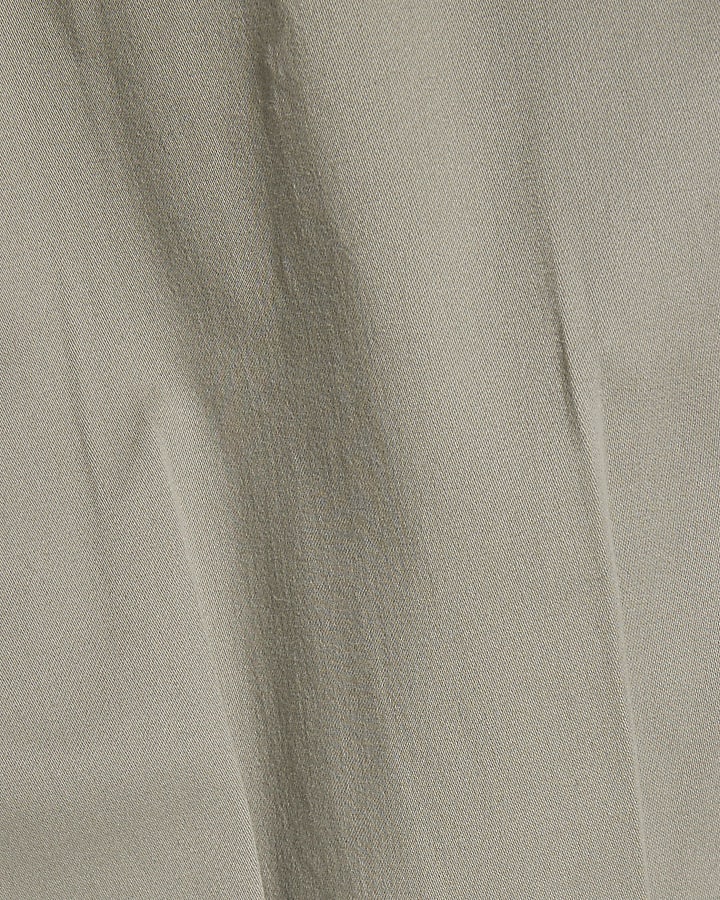 Girls Khaki Twill Keyring Cargo Trousers