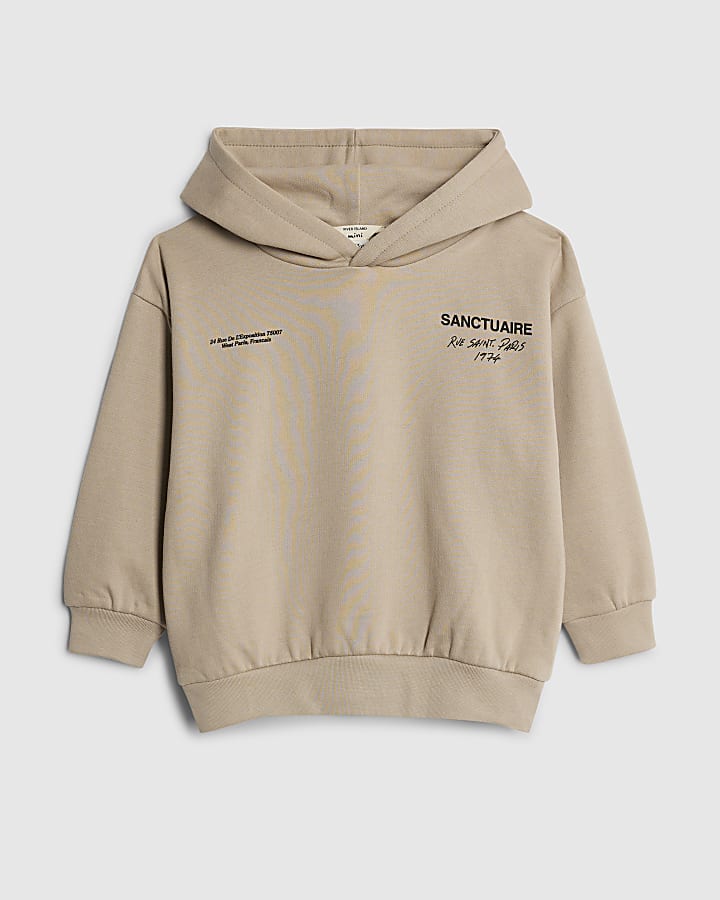 Mini Boys Beige Sanctuaire Hoodie