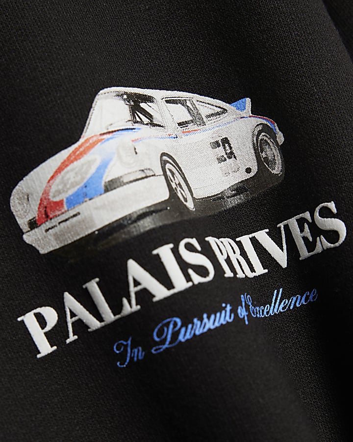 Boys Black Palais Prives Car Sweatshirt