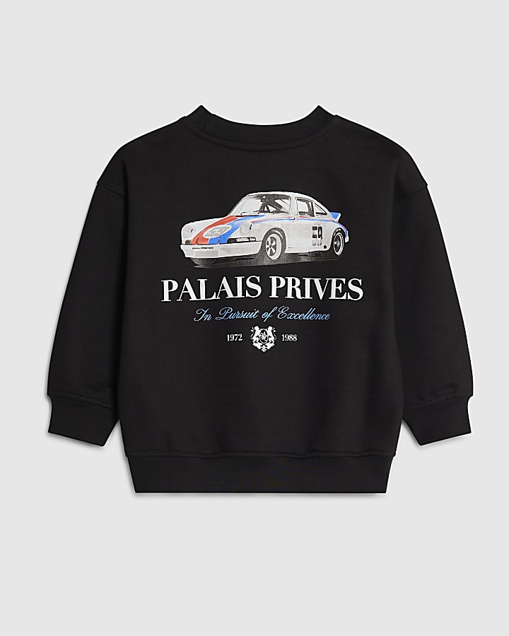 Mini Boys Black Palais Prives Sweatshirt