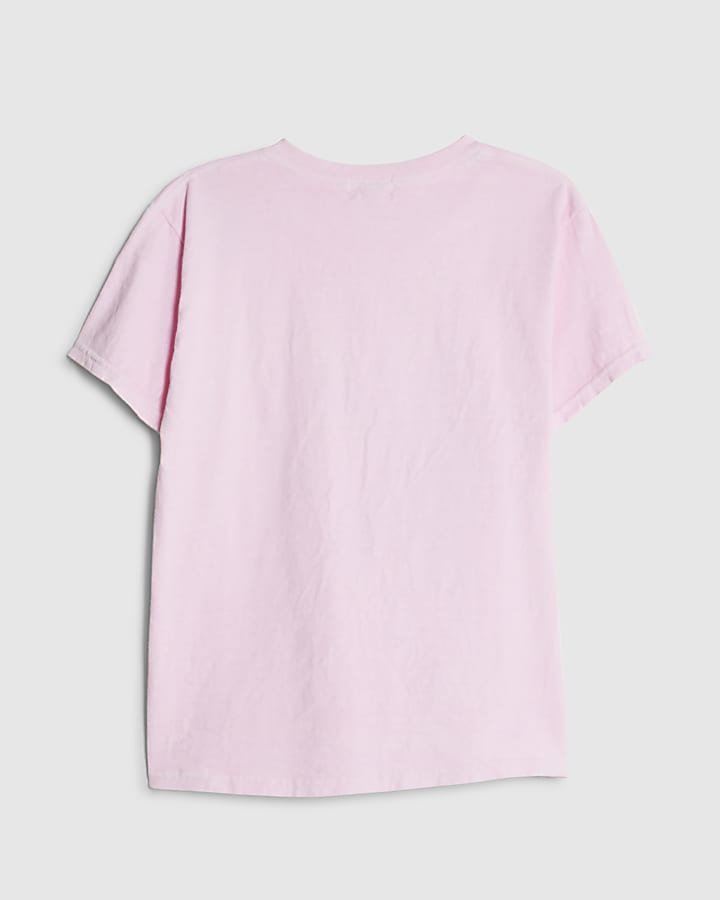 Girls Pink Capybara Boba Club T-Shirt