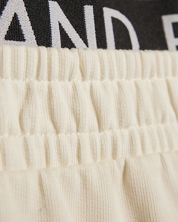 Girls Cream Bubble Queen T-Shirt Set