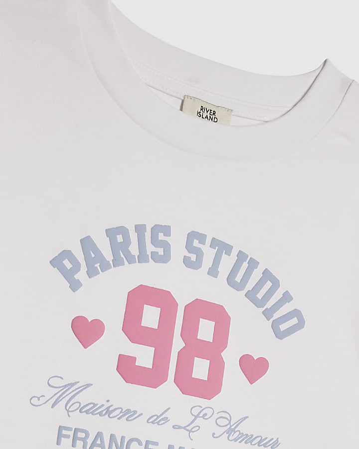 Girls Blue Paris Tracksuit Set