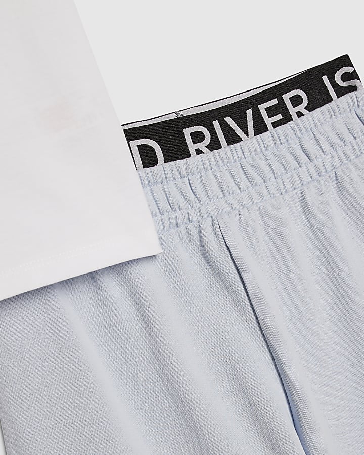 Girls Blue Paris Tracksuit Set