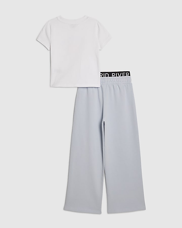 Girls Blue Paris Tracksuit Set