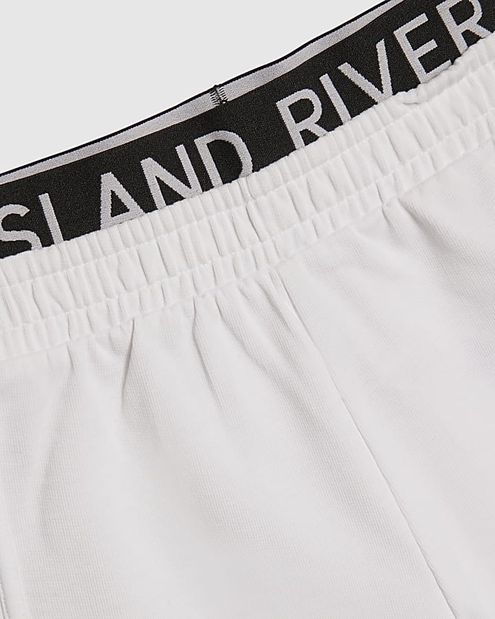 Girls White Good Vibes Smiley T-Shirt Set