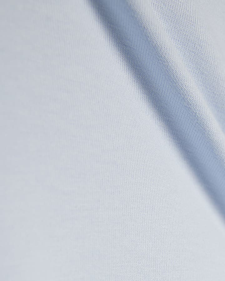 Girls Blue Tank Top And Shorts Set