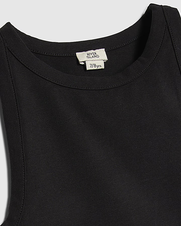 Girls Black RI Tank And Shorts Set