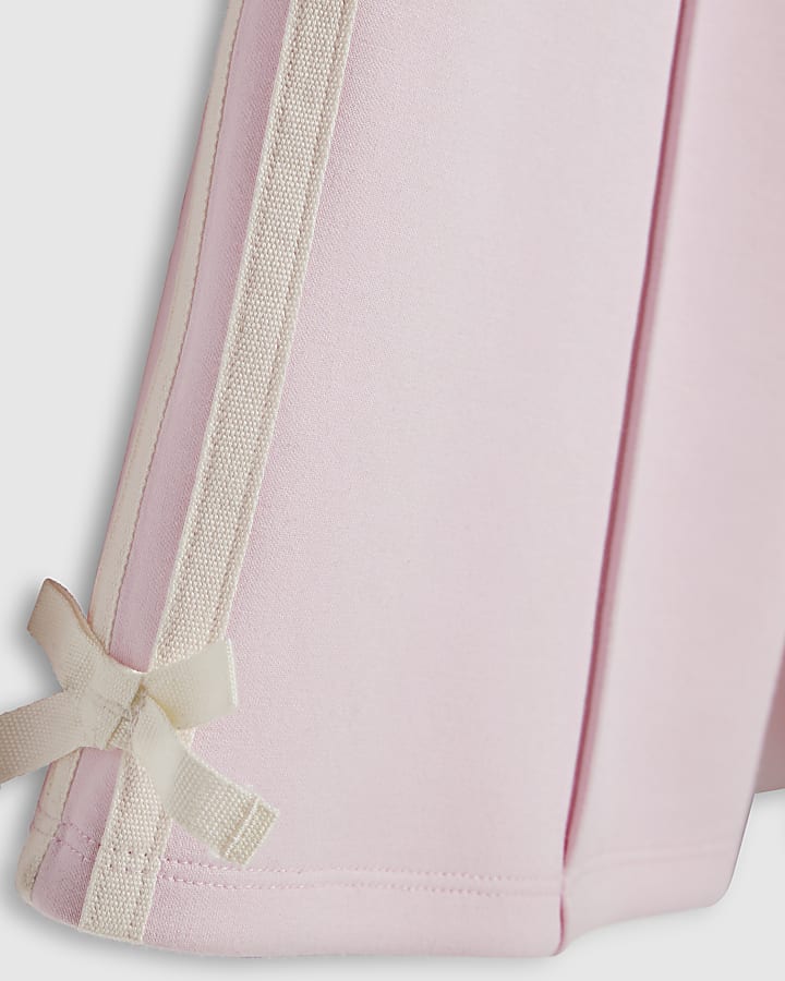 Girls Pink Pink Rosette Tracksuit Set