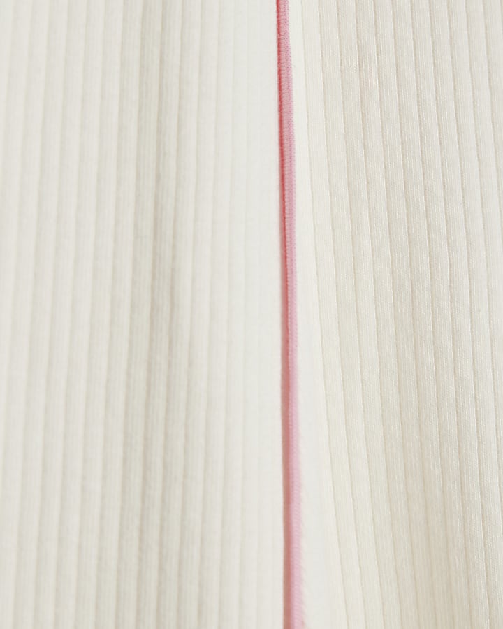 Girls Cream Cherry Polo Dress