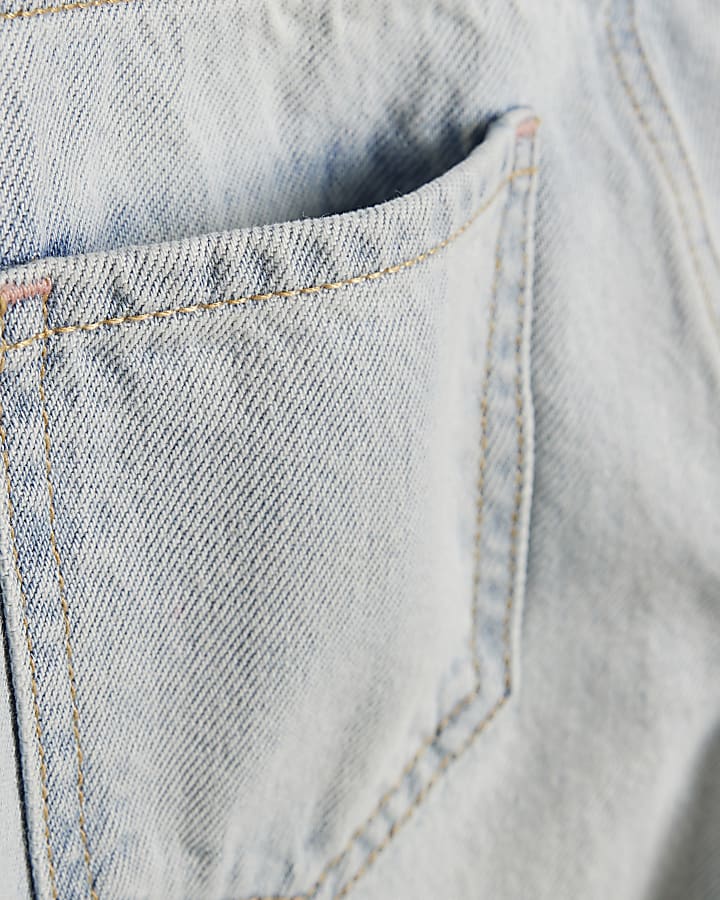 Girls Blue Straight Jeans