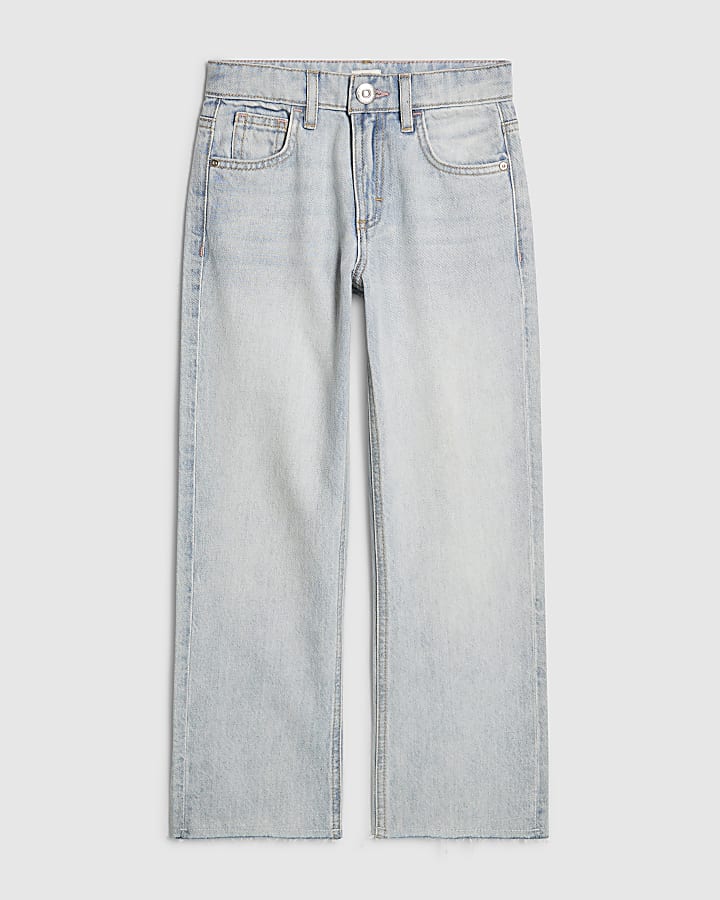 Girls Blue Straight Jeans