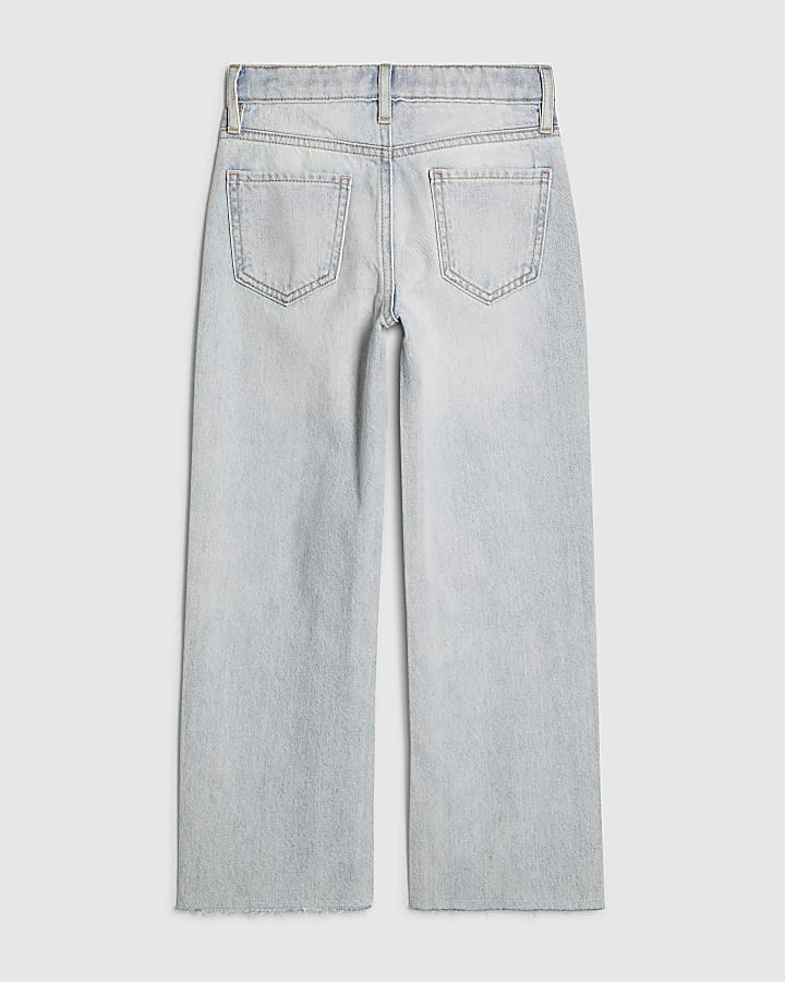 Girls Blue Straight Jeans