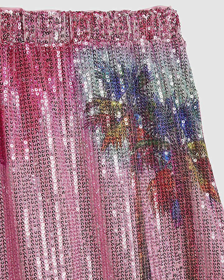 Girls Pink Year Zero Sequin Set