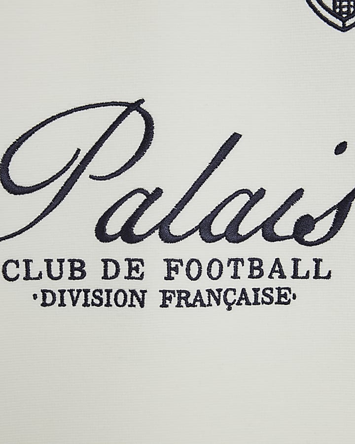 Boys Cream Ribbed Palais T-Shirt