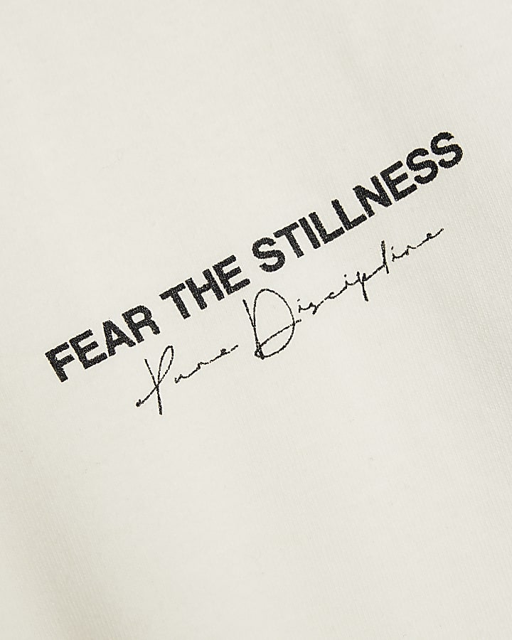 Boys White Fear The Stillness T-Shirt