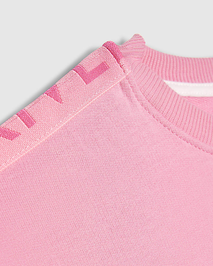 Girls Pink T-Shirt and Runner Shorts Set