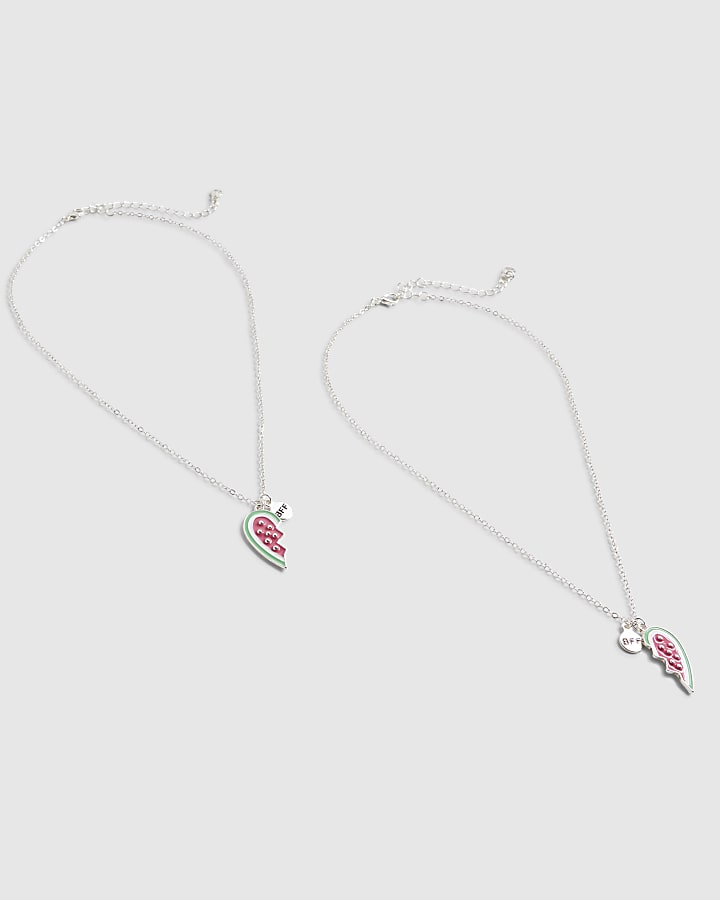 Girls Pink Watermelon Necklace