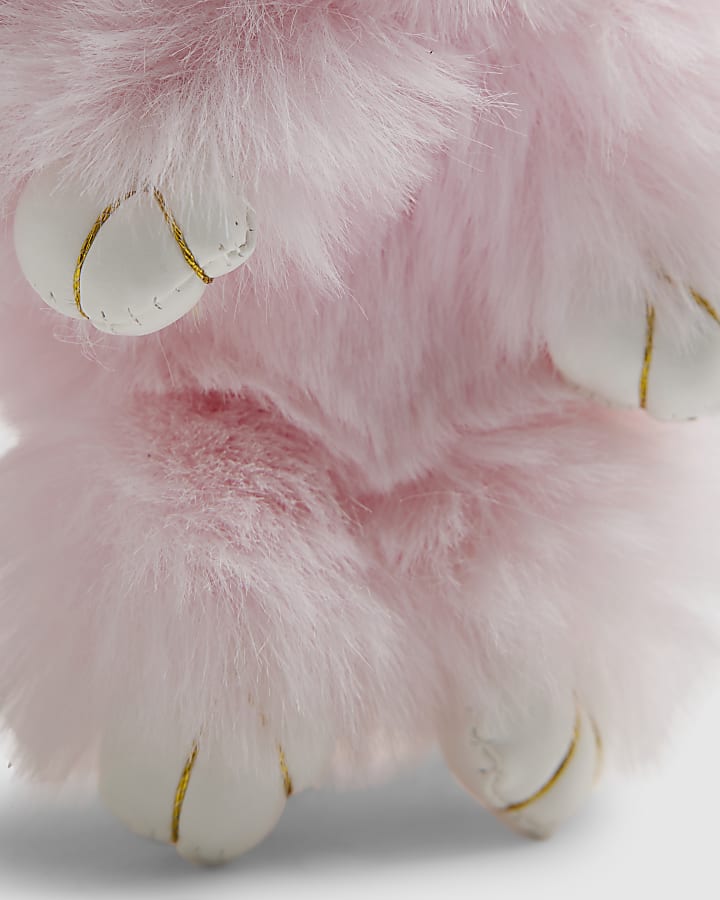 Girls Pink Bunny Bag Charm