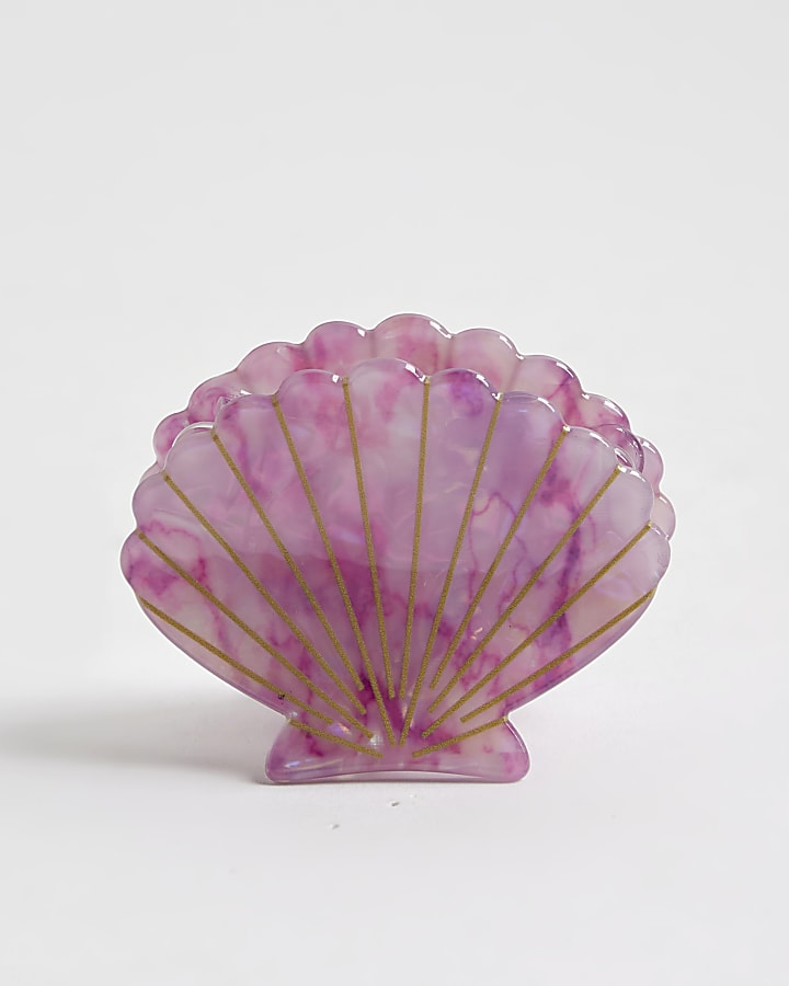 Girls Pink Mermaid Claw Hair Clip