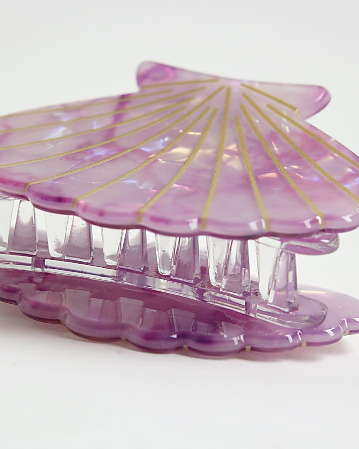 Girls Pink Mermaid Claw Hair Clip