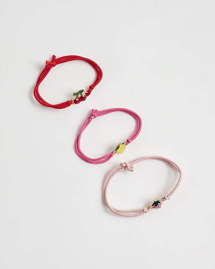 Girls Multi Colour Fruit Pack Of 3 Bracelets