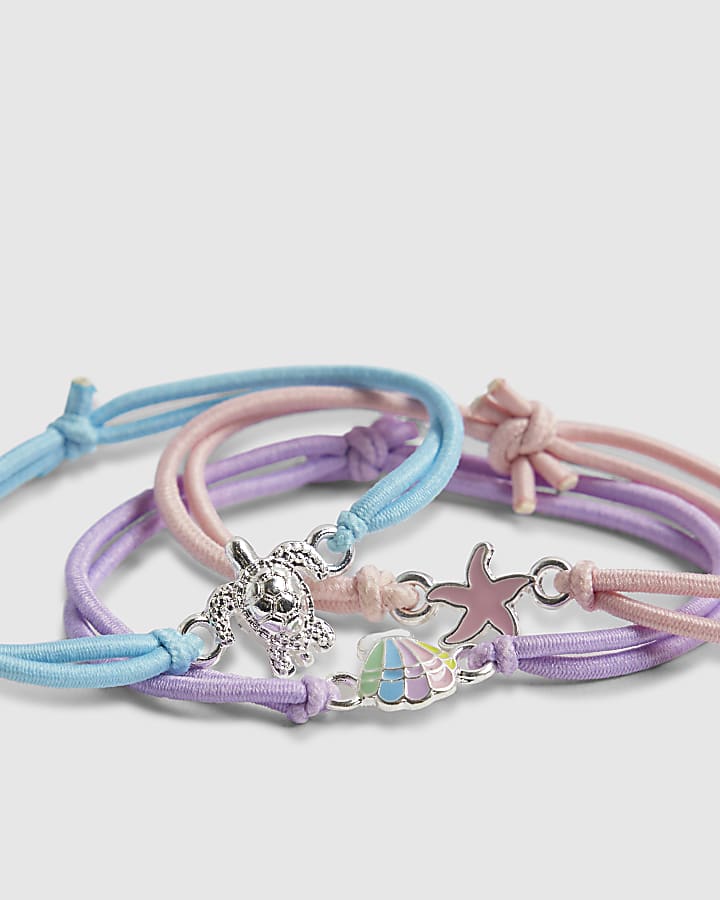 Girls Multi Colour Sealife Bracelet Pack Of 3