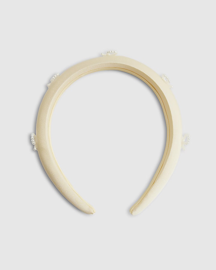 Girls Yellow Bow Headband