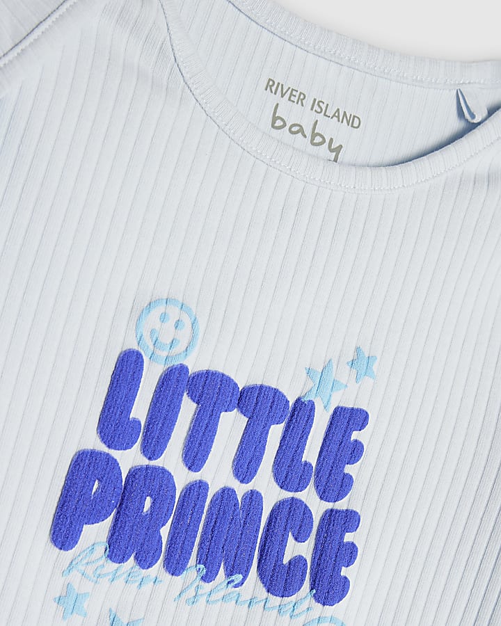 Baby Boys Blue Little Prince T-Shirt Set