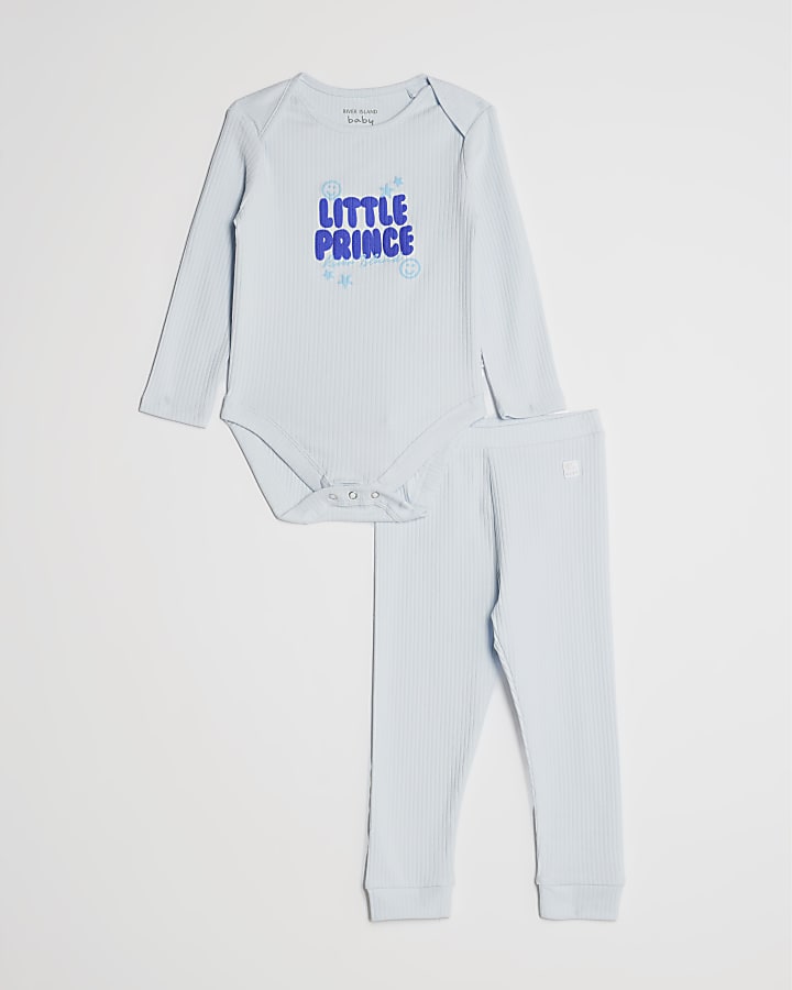 Baby Boys Blue Little Prince T-Shirt Set